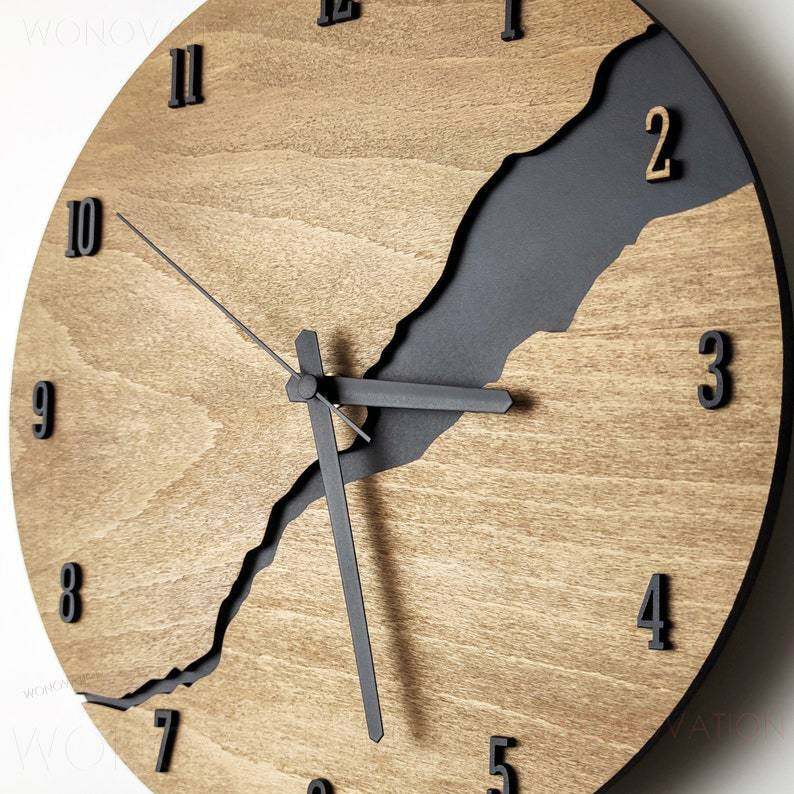 OakTick – Naturholz-Wanduhr mit edlem Vintage-Flair