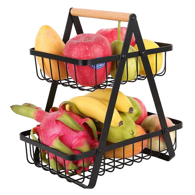 Moderner Obstkorbhalter aus Metall