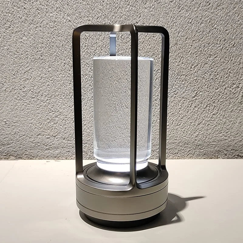 GlowNest – Kabellose Kristalllaterne mit sanftem LED-Schimmer