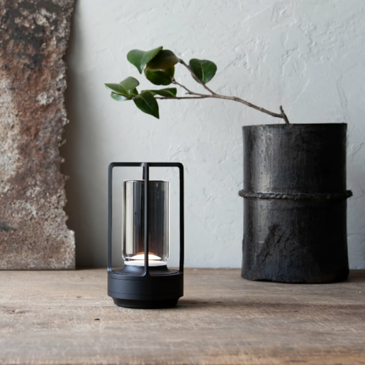GlowNest – Kabellose Kristalllaterne mit sanftem LED-Schimmer