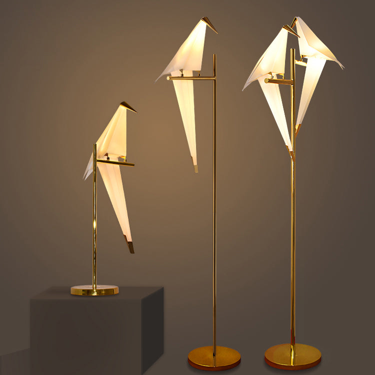 Birdami – Origami-Vogellampe mit filigranem Design