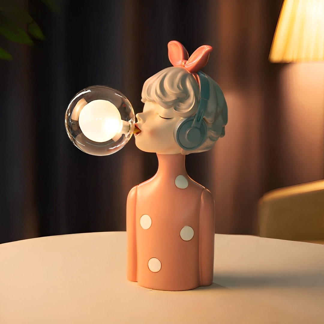 Mavie – Nordische Bubble Girl Tischlampe