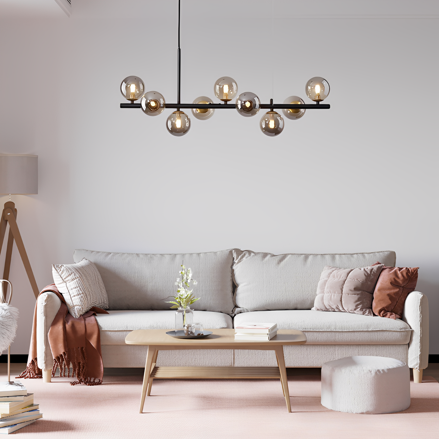 Luca – Minimalistische Glas Magic Bean Pendelleuchte