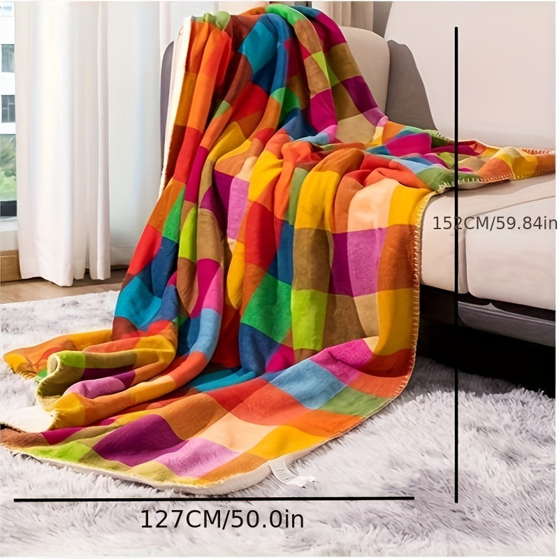 Nolan – Doppelseitige Sherpa-Decke aus Coral Fleece für stilvolle Wärme