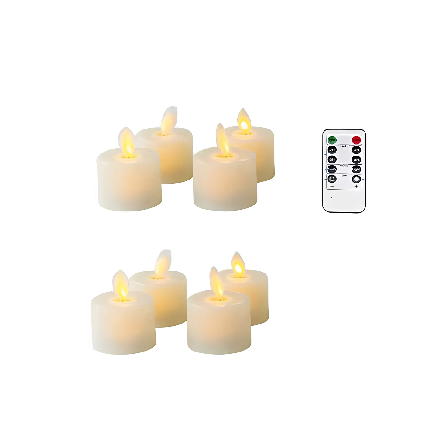 GlowLite – Schwingende LED-Teelichtkerze in Beige