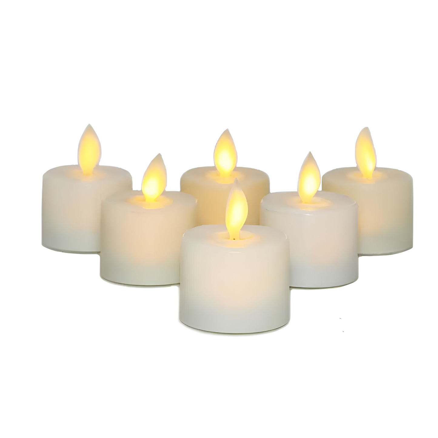 GlowLite – Schwingende LED-Teelichtkerze in Beige