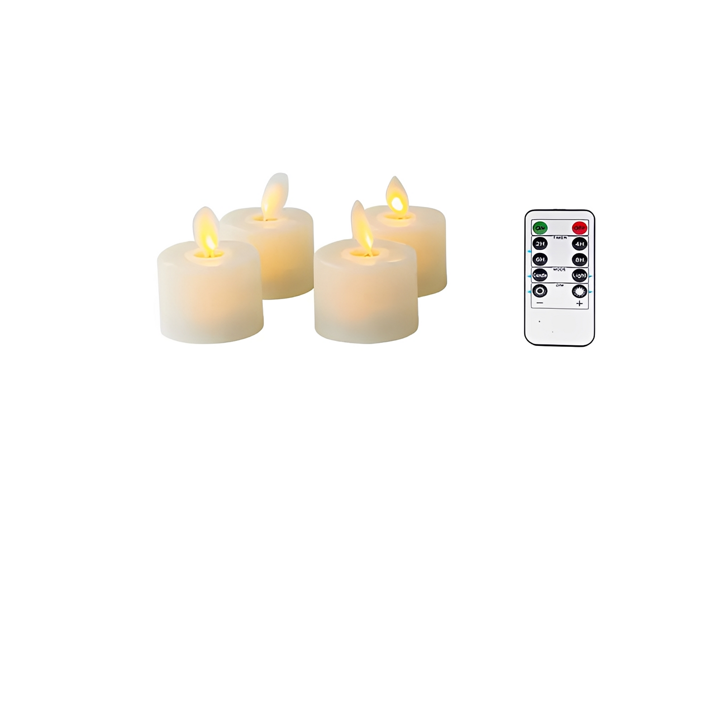 GlowLite – Schwingende LED-Teelichtkerze in Beige