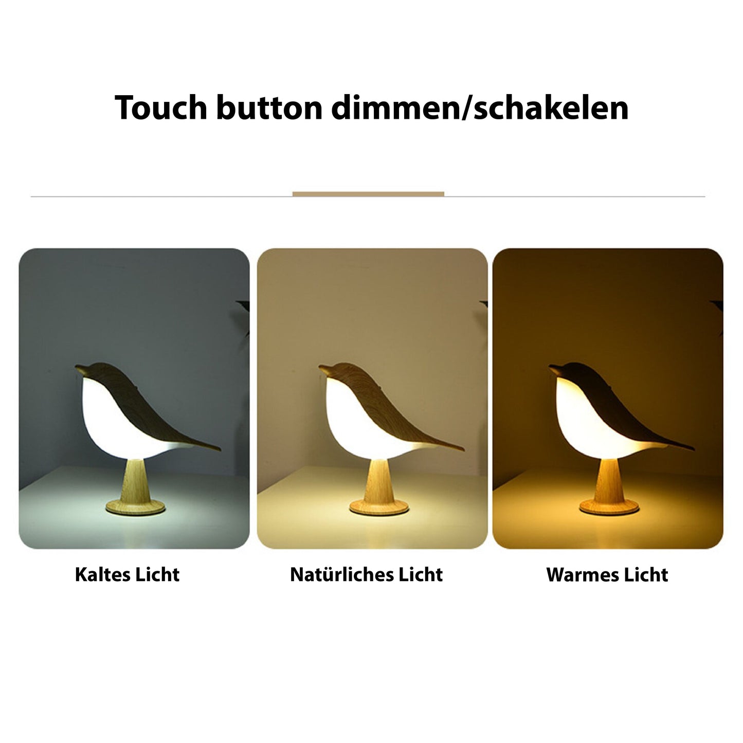 LunaBird – Verträumte Tischlampe in Vogeloptik für Kinderzimmer