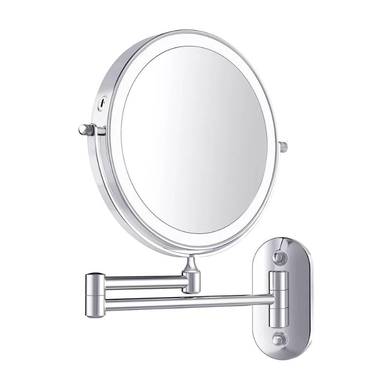 GlowMirror – Kompakter LED-Kosmetikspiegel mit Vergrößerung & Akku