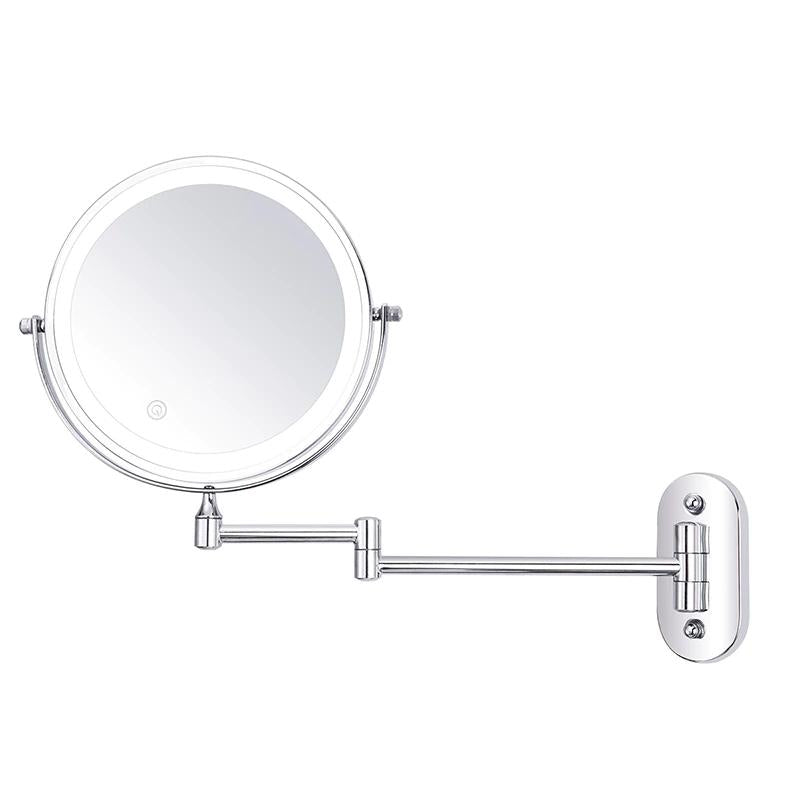 GlowMirror – Kompakter LED-Kosmetikspiegel mit Vergrößerung & Akku