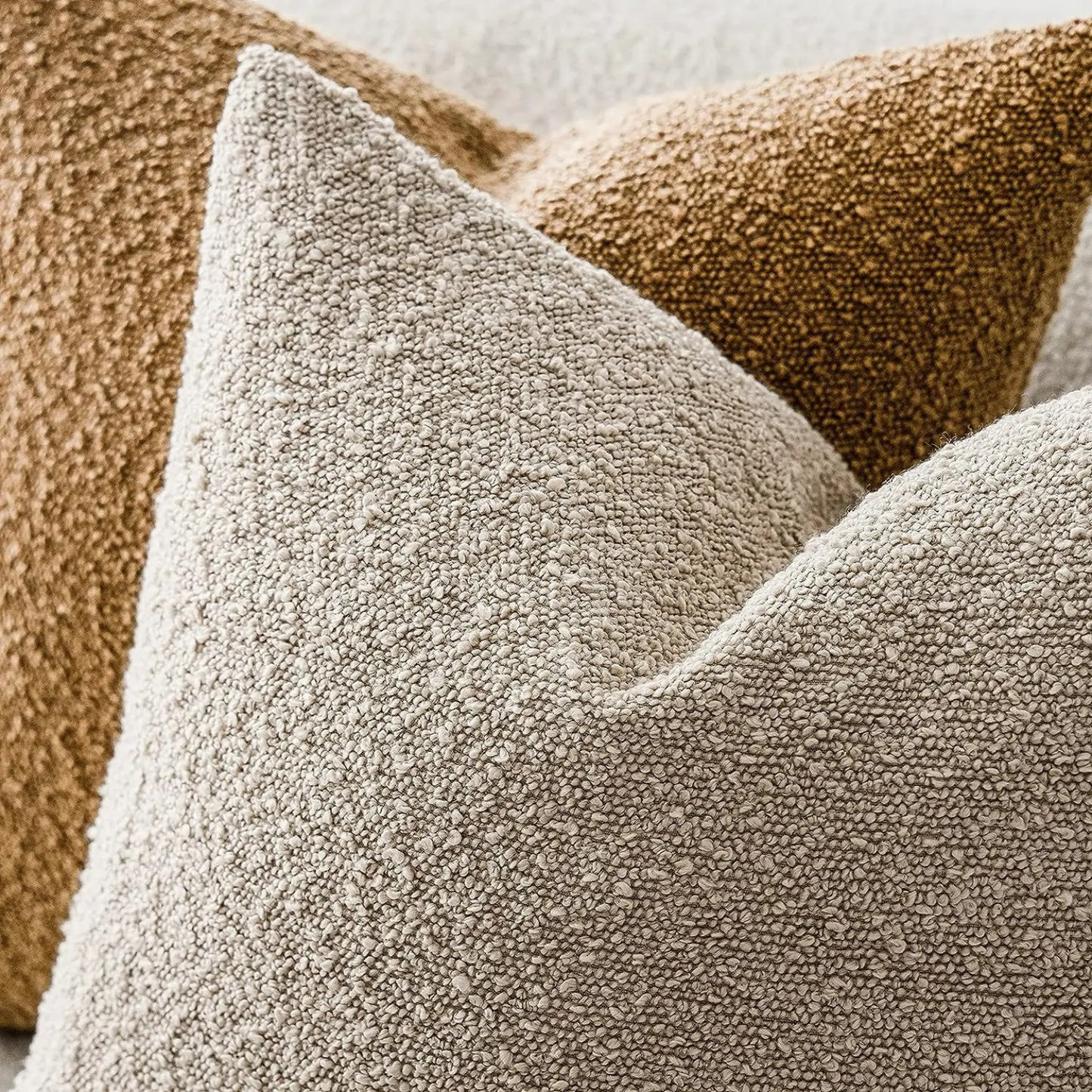 Mira – Weiche Bouclé-Kissenbezüge