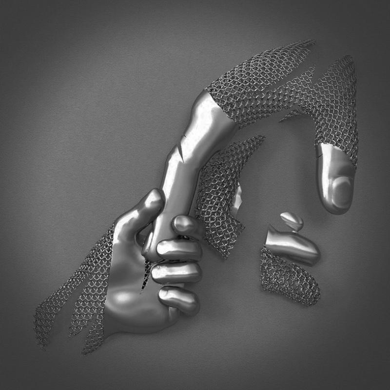 LiebesEcho – 3D Wandkunst mit Herzsymbolik