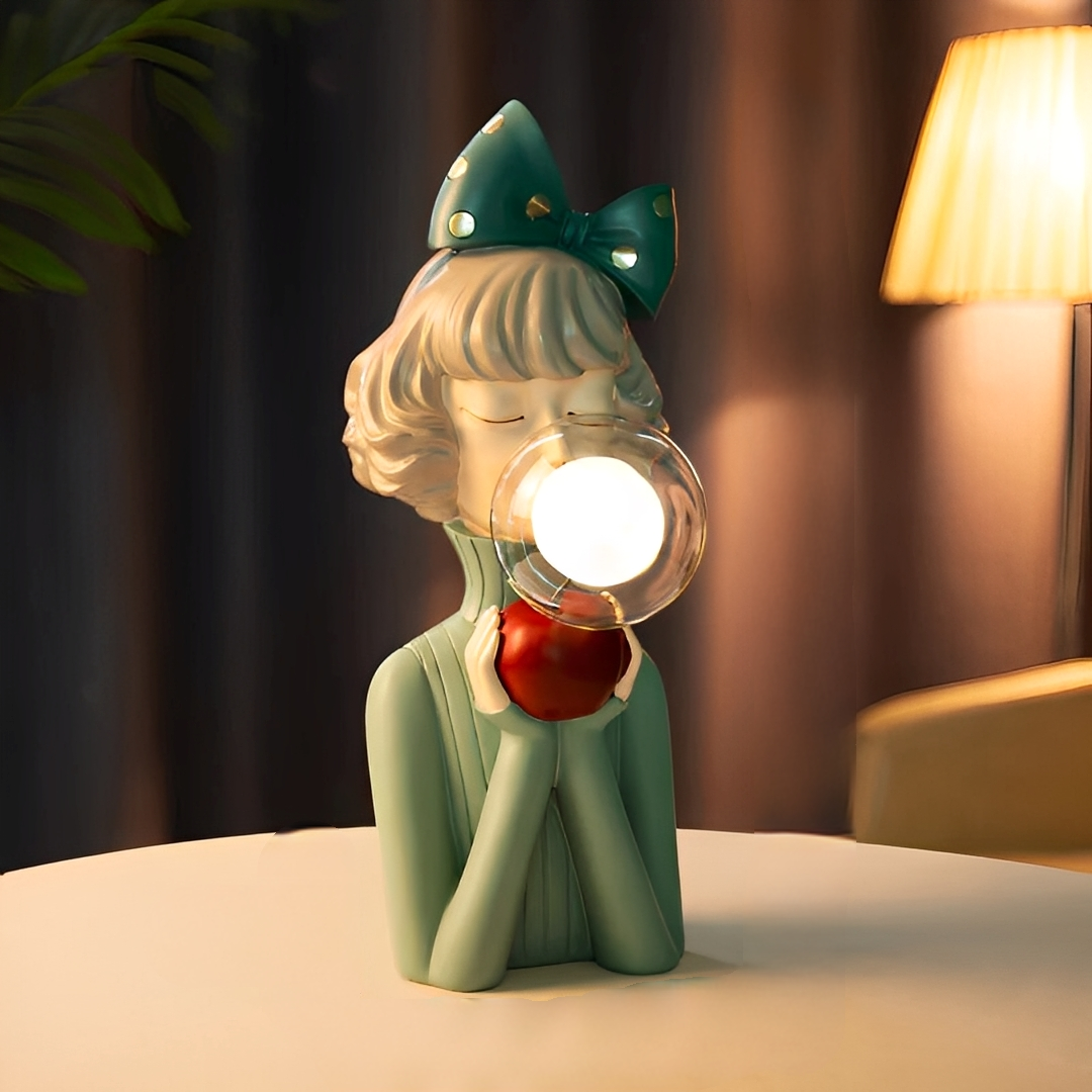 Mavie – Nordische Bubble Girl Tischlampe