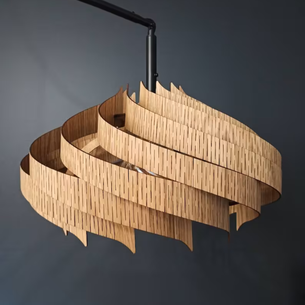 Moderne Pendelleuchte aus Eichenholz für zeitloses Design