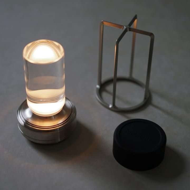 GlowNest – Kabellose Kristalllaterne mit sanftem LED-Schimmer