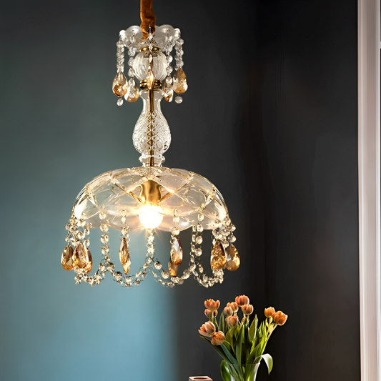 Talu – Rustikaler Rattan-Hängeleuchtenschirm für Boho- und Landhausstil