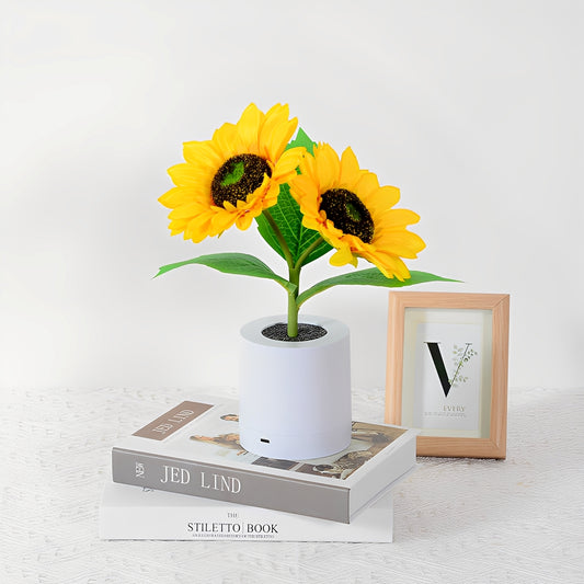 Solina – Wiederaufladbare Sonnenblumen LED-Nachtlampe