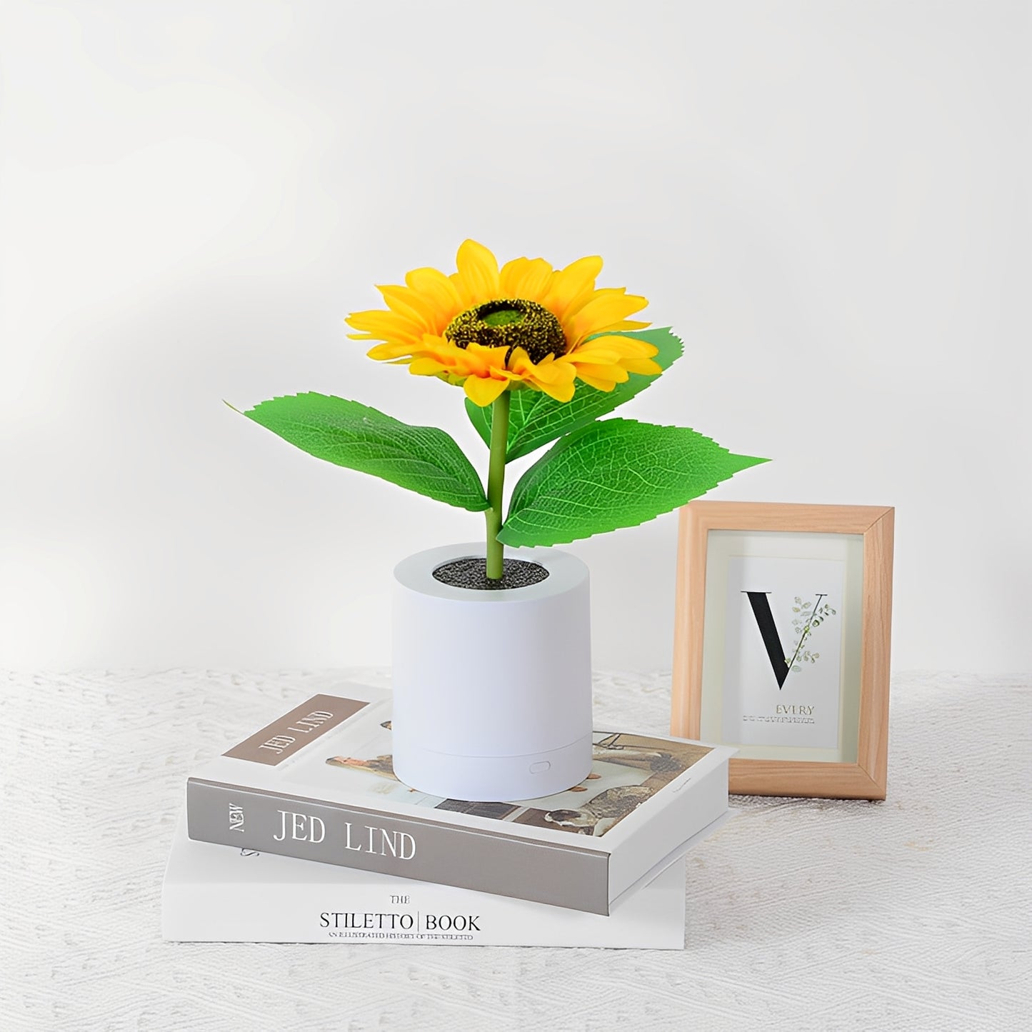 Solina – Wiederaufladbare Sonnenblumen LED-Nachtlampe