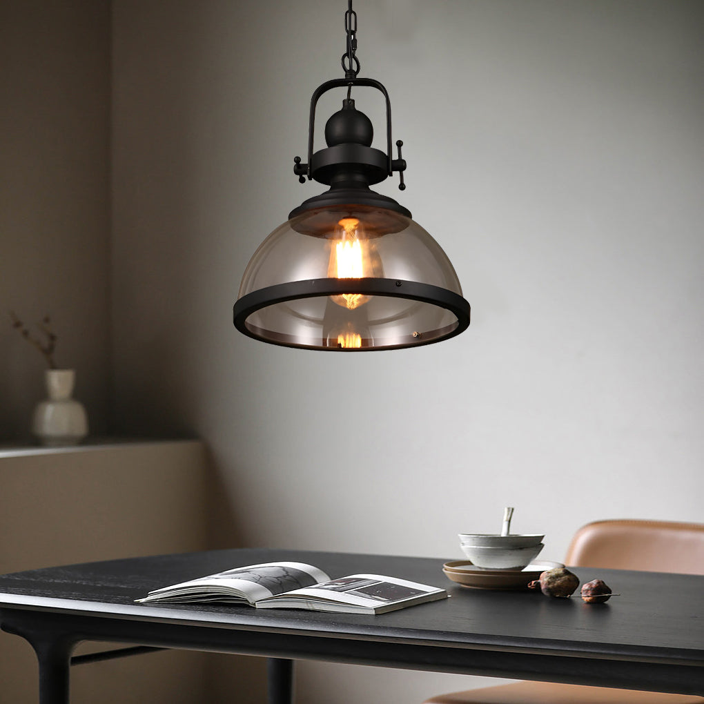 Alden – Retro Industrieller Glas-Kronleuchter