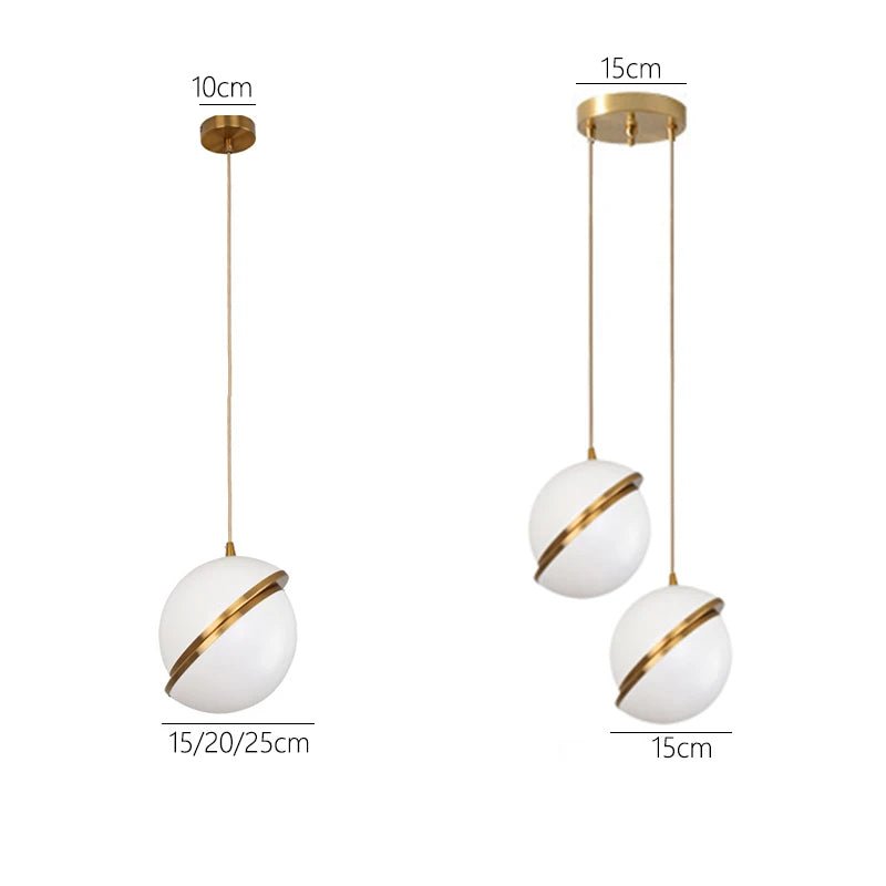 Sorella – Goldene Pendelleuchte mit Eleganz