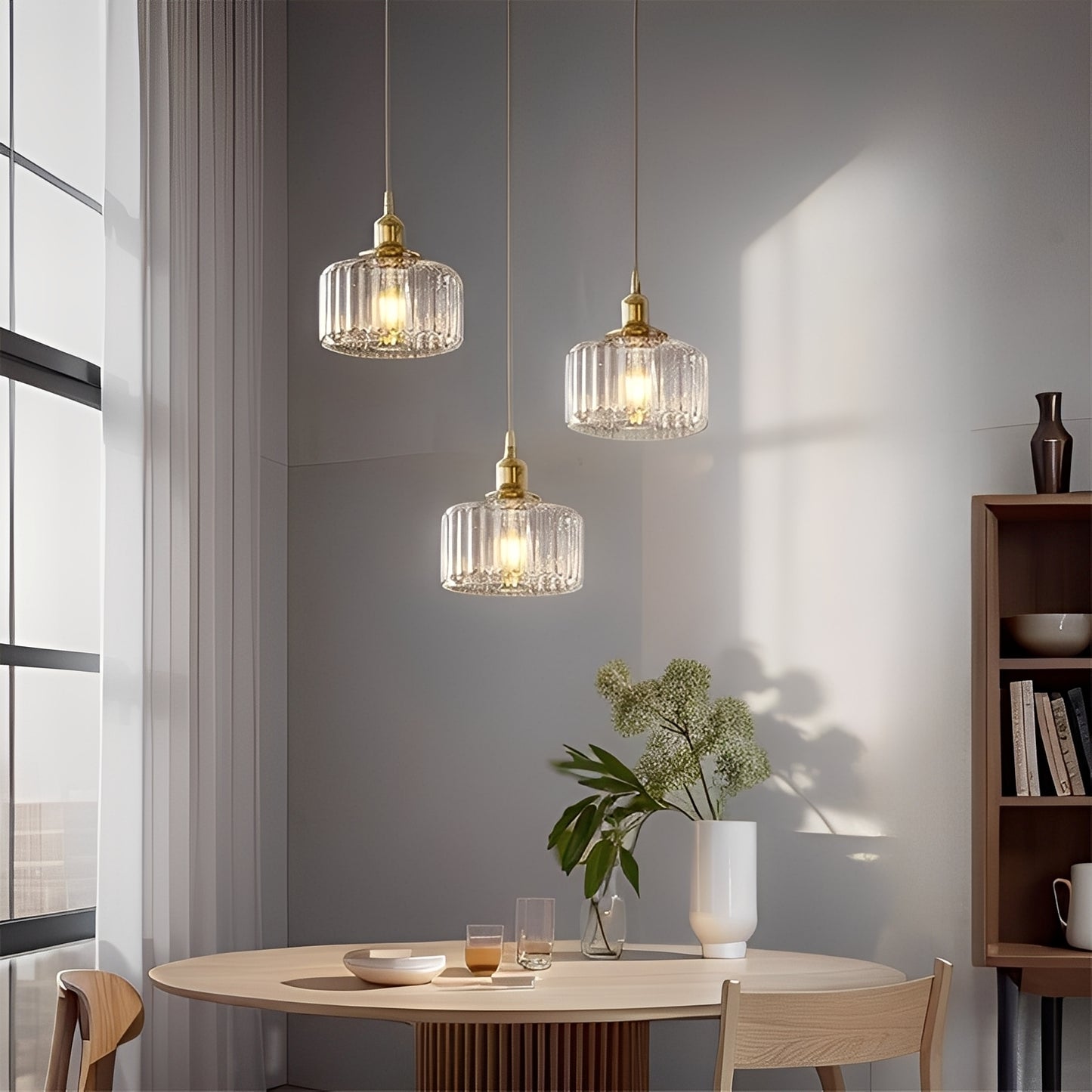 Riku – Retro-Messing-Pendelleuchte