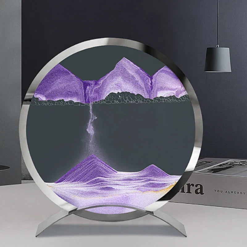 LED-Treibsandbild im Rahmen