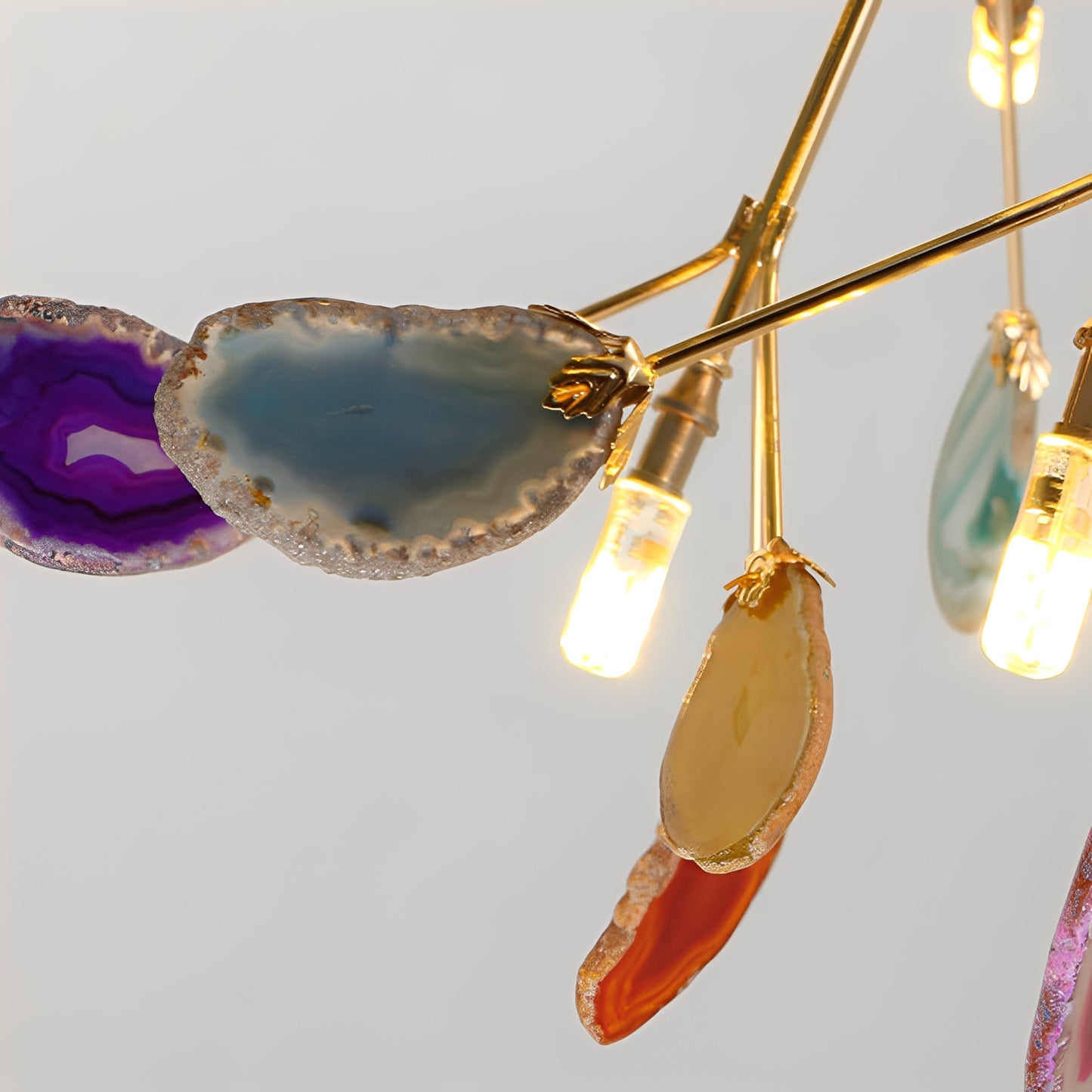 Adrian – Kreativer LED Kronleuchter aus Onyx-Stein
