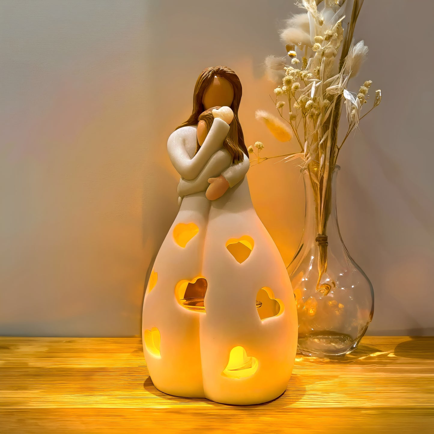 Maria – Rustikale Harz-Kerzenlampe
