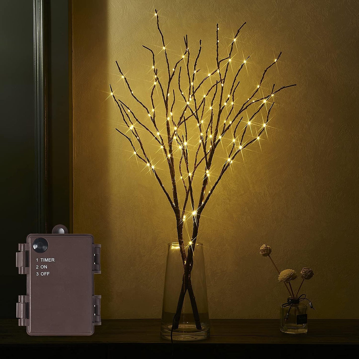 Marilyn – Weidenzweig-Lampe mit sanftem Naturlicht