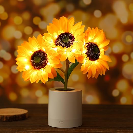 Solvyn – Glänzende Sonnenblumenlampe