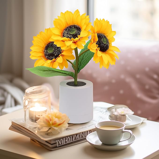 Solvyn – Glänzende Sonnenblumenlampe