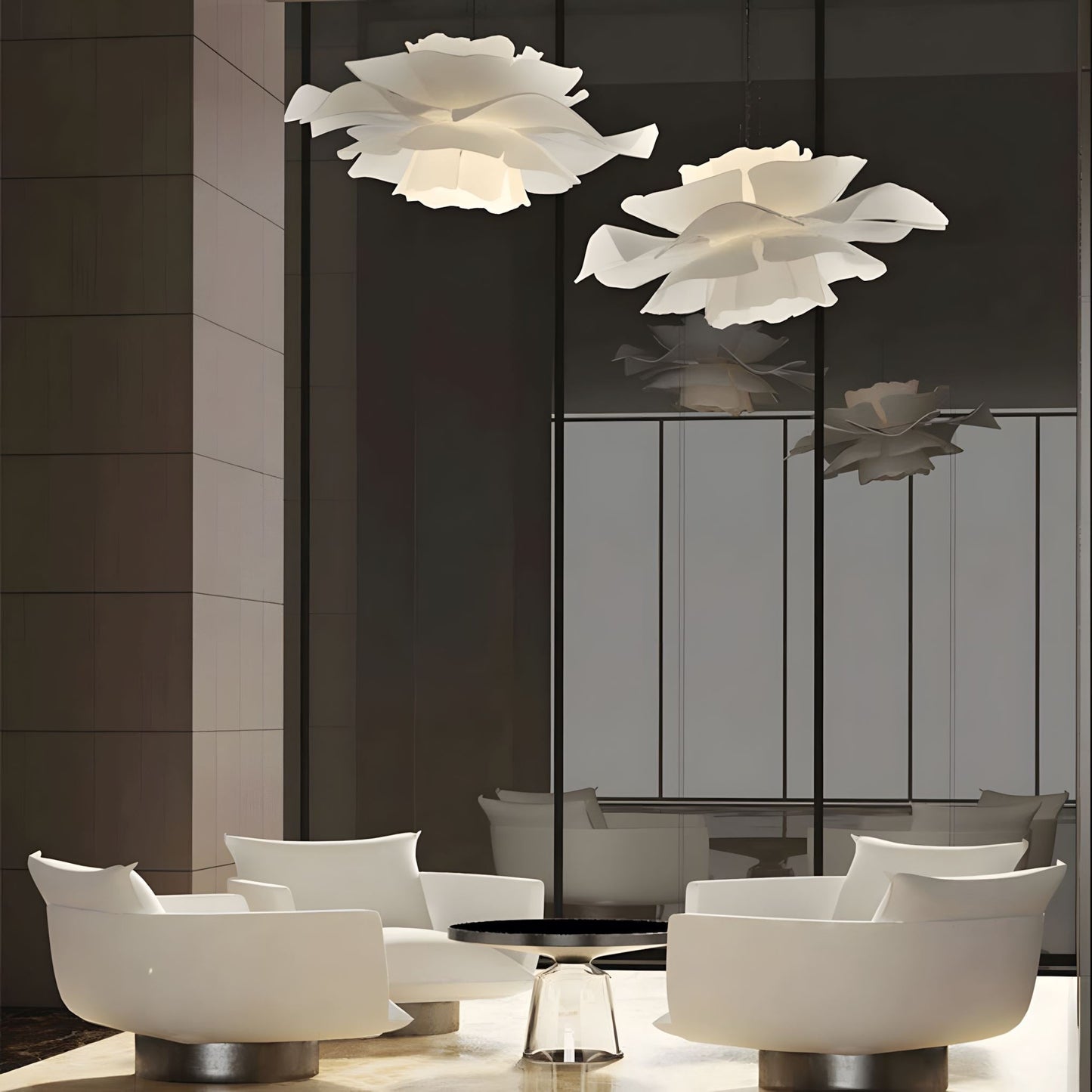Moderne minimalistische Blumenlampen