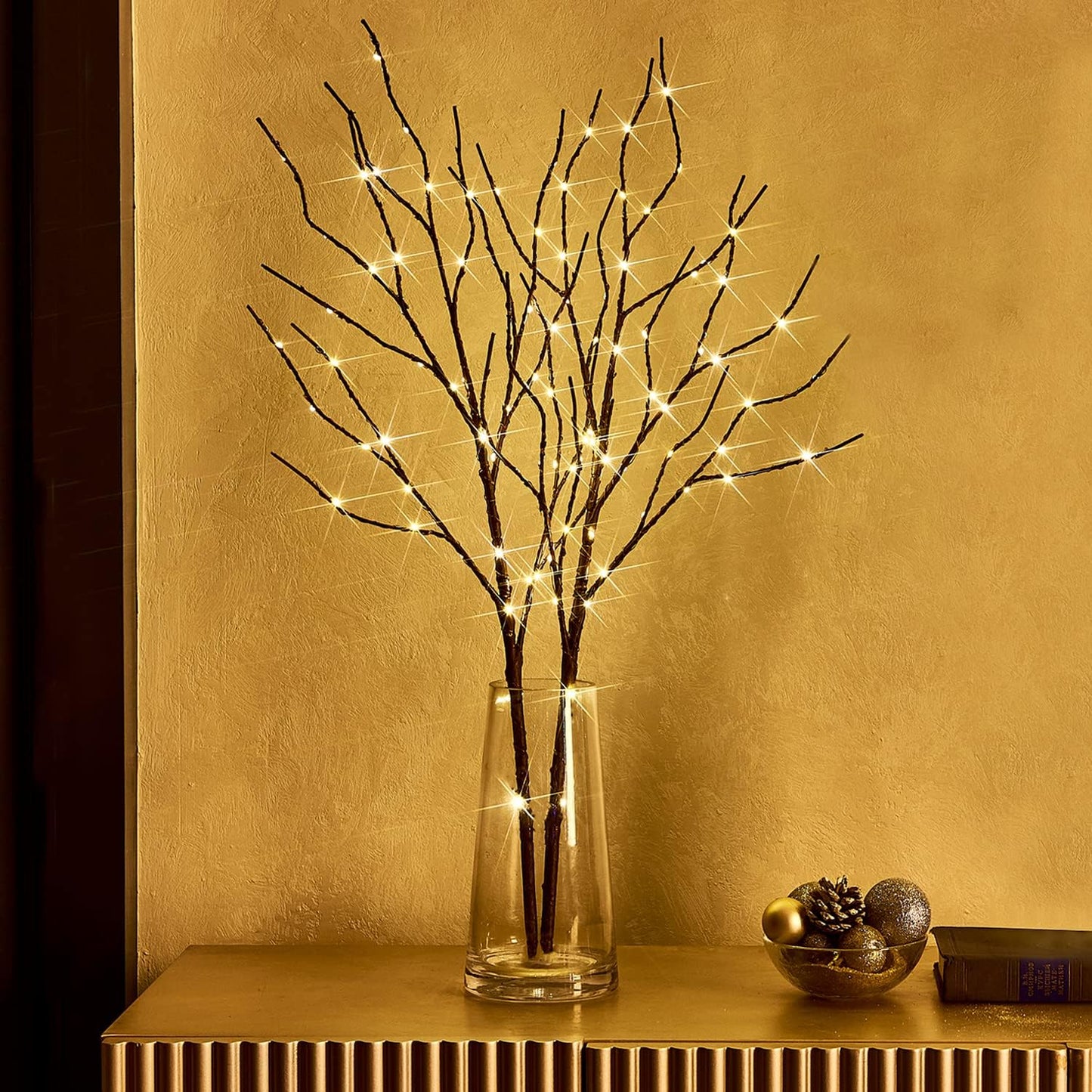 Marilyn – Weidenzweig-Lampe mit sanftem Naturlicht