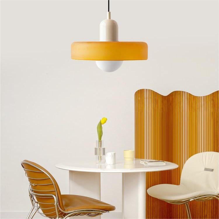 Bunte LED-Glas-Pendelleuchte