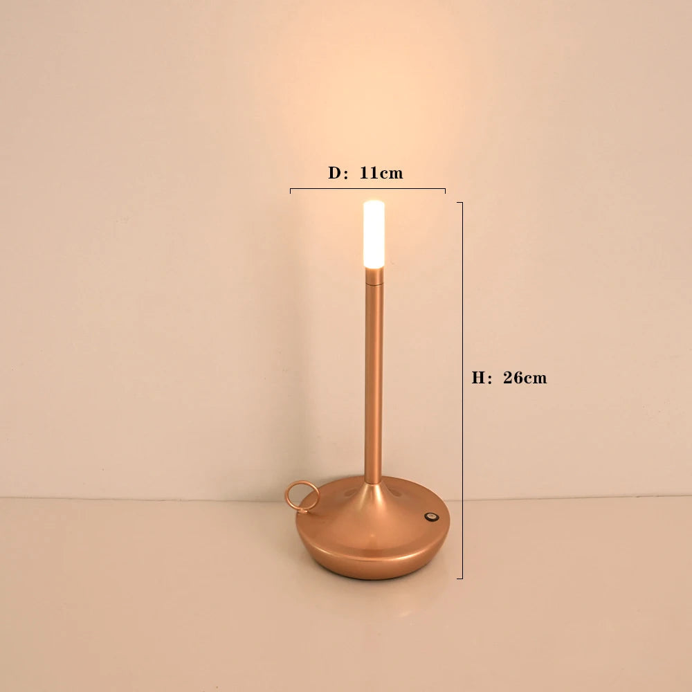 Elina – Tragbare Retro Tischlampe mit Kerzenlicht-Effekt