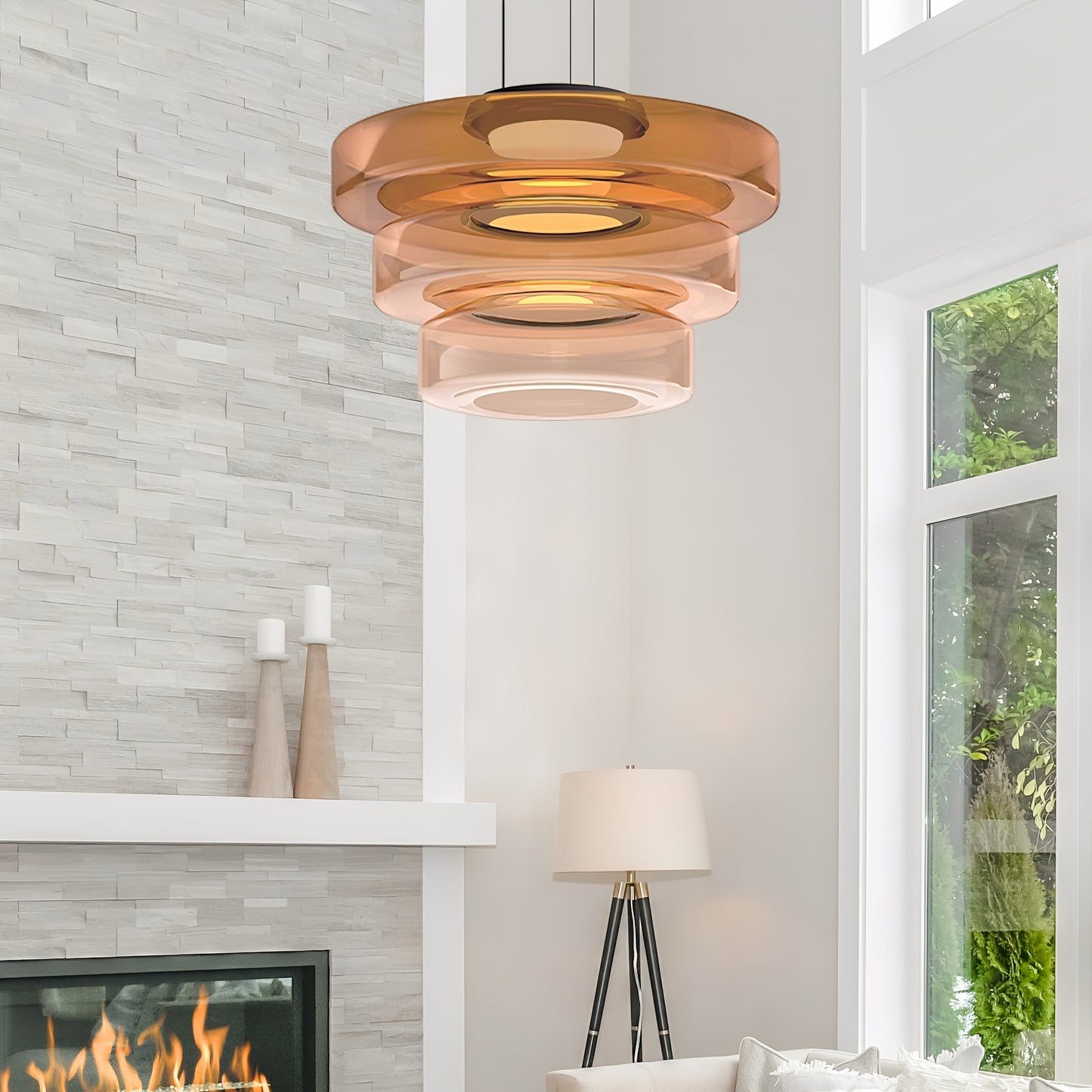 Aurora – Eleganter Nordischer Glas-Kronleuchter