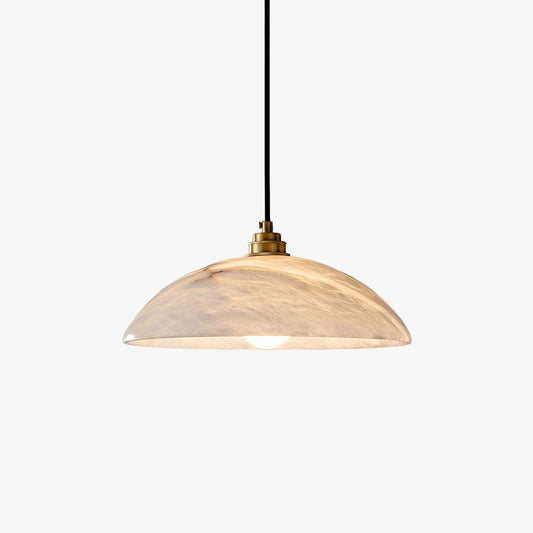 Mark – Pendelleuchte aus Alabaster & Messing