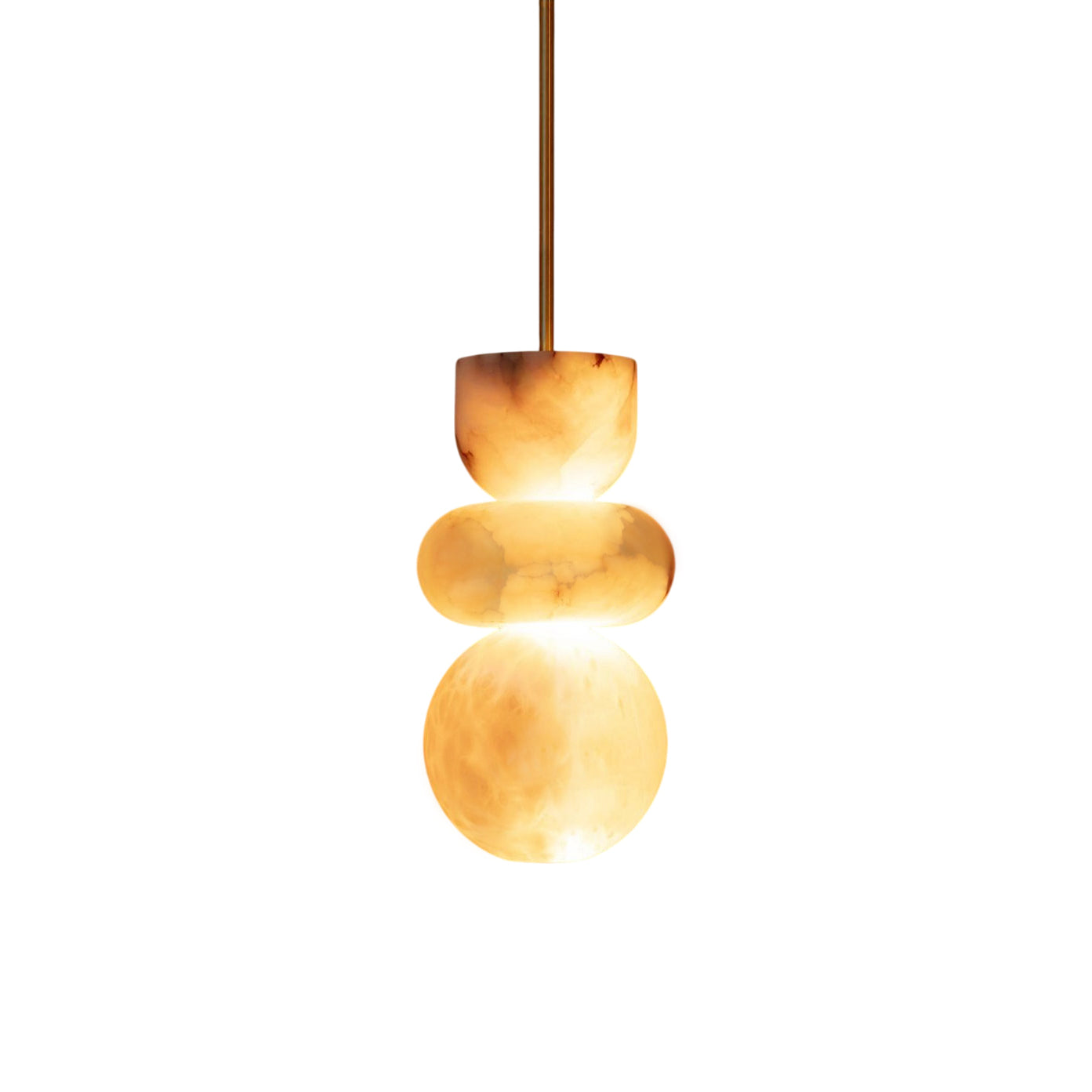 Alabaster Totem Pendant Lamp