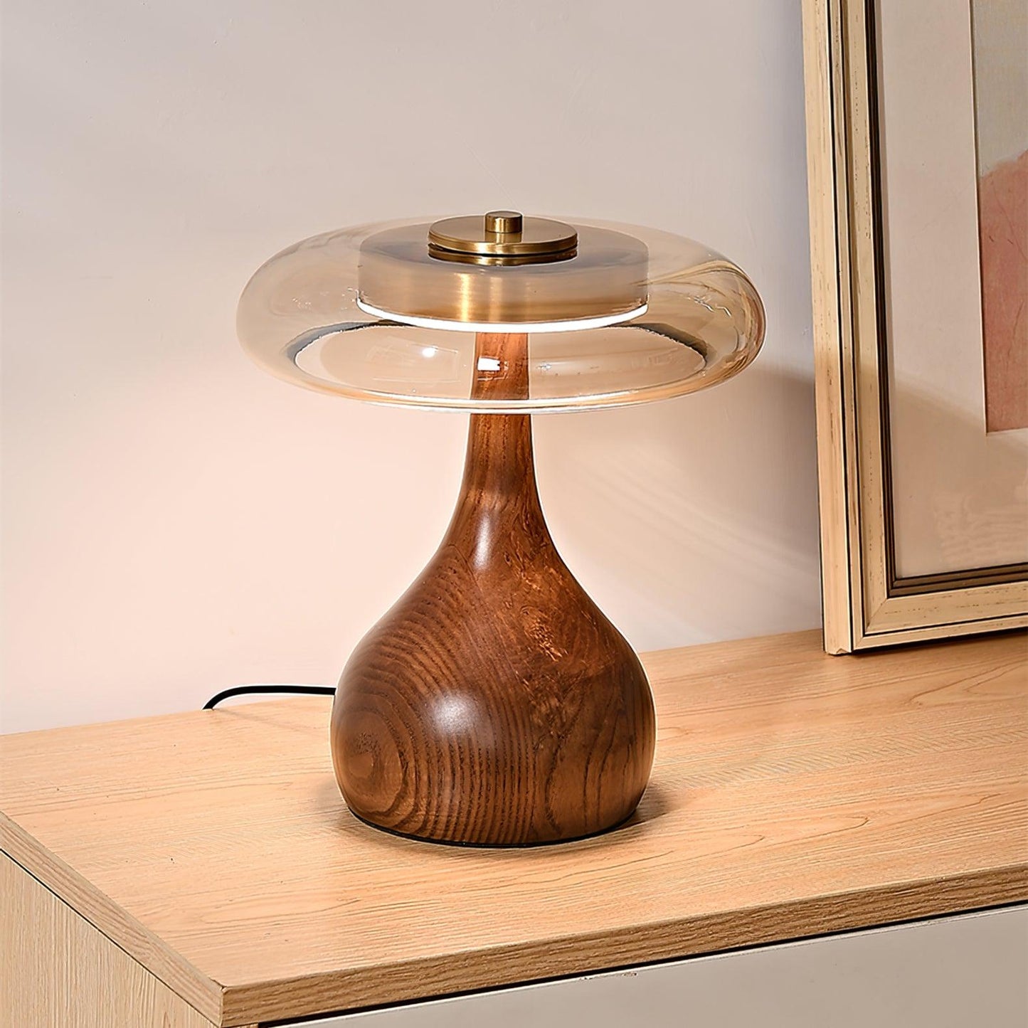 Andi – Glas-Tischlampe