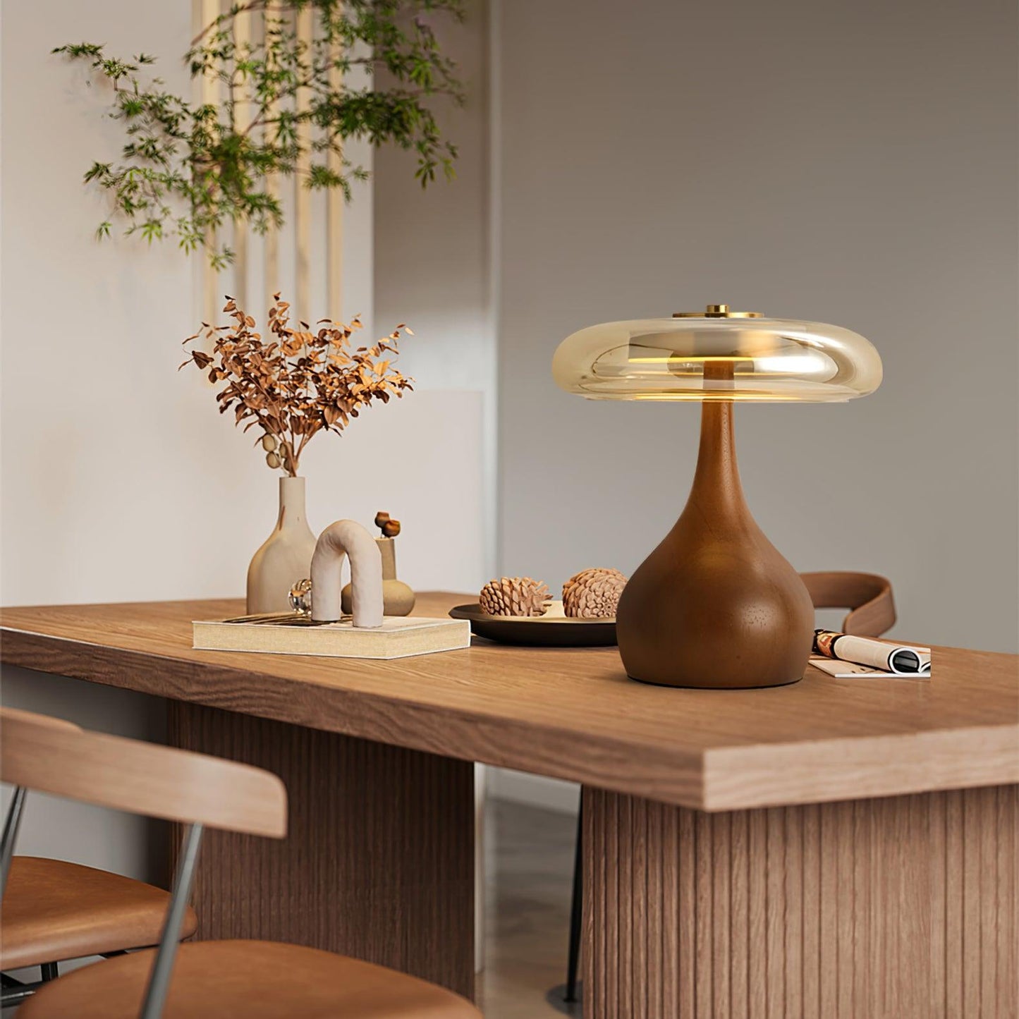 Andi – Glas-Tischlampe