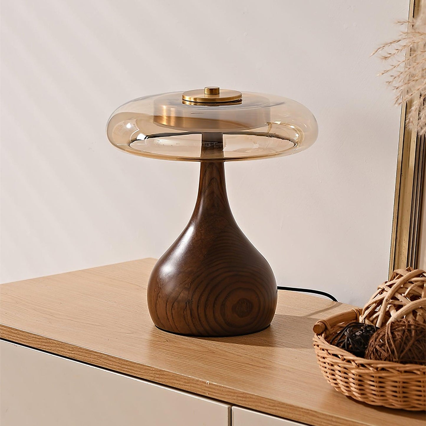 Andi – Glas-Tischlampe