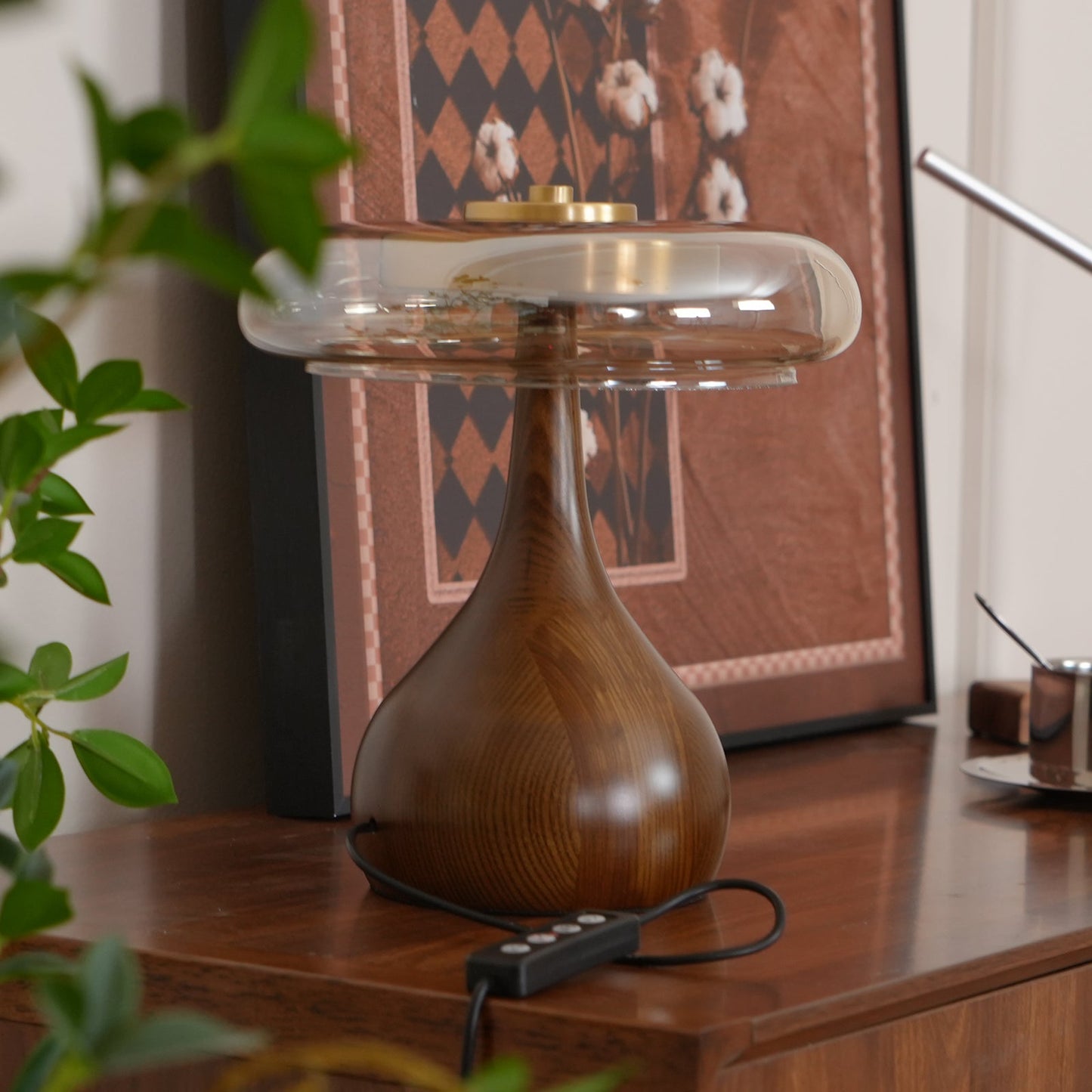 Andi – Glas-Tischlampe