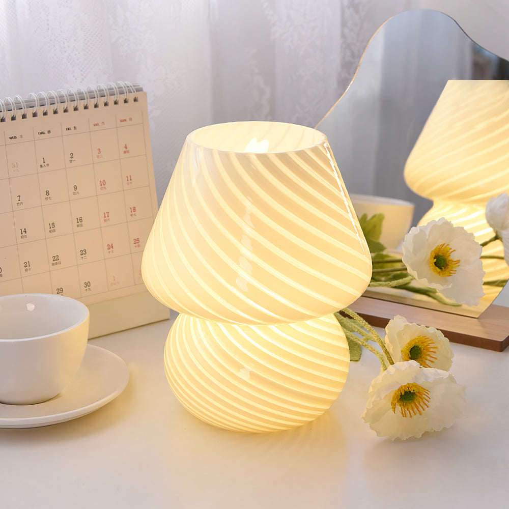 Ansel – Glas-Tischlampe
