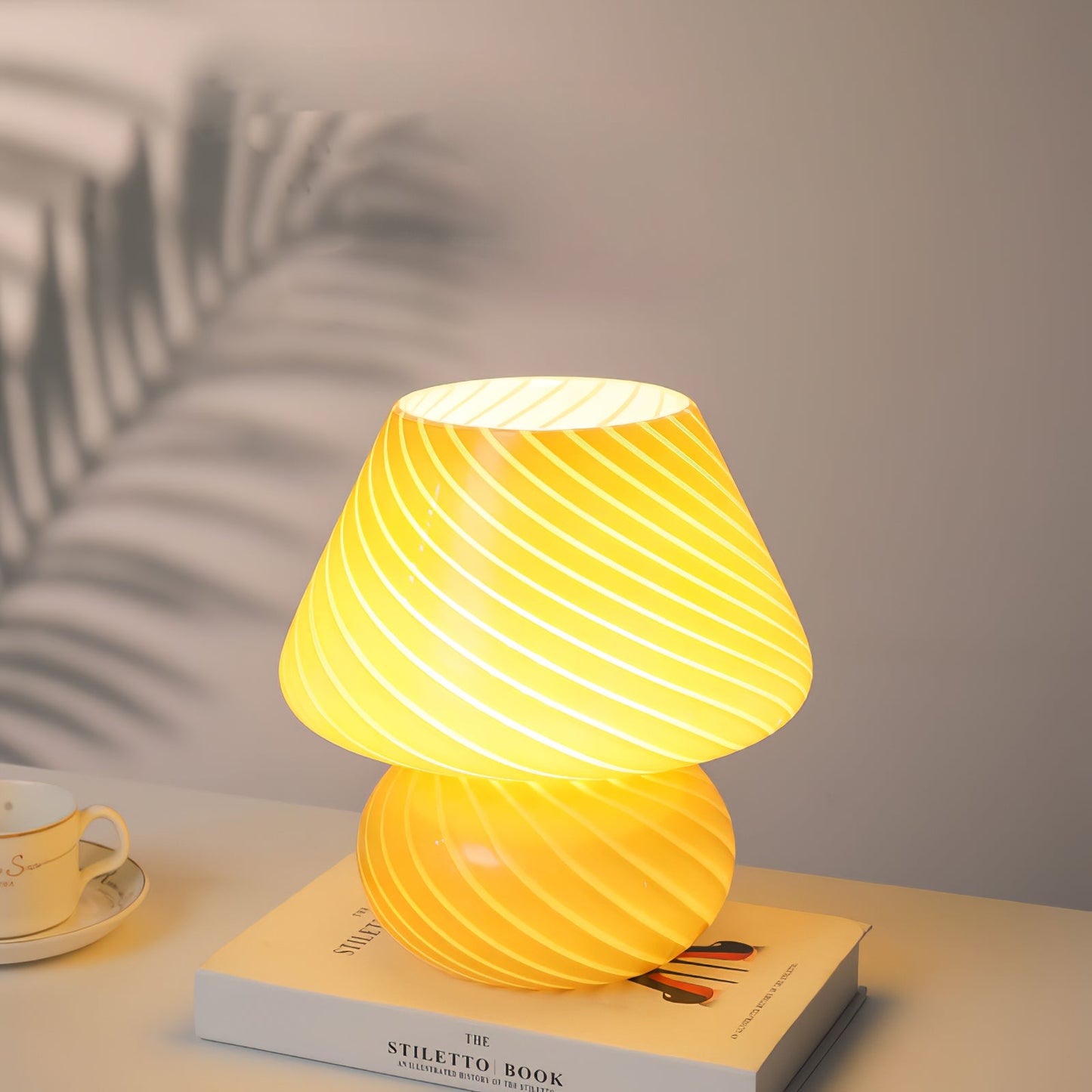 Ansel – Glas-Tischlampe