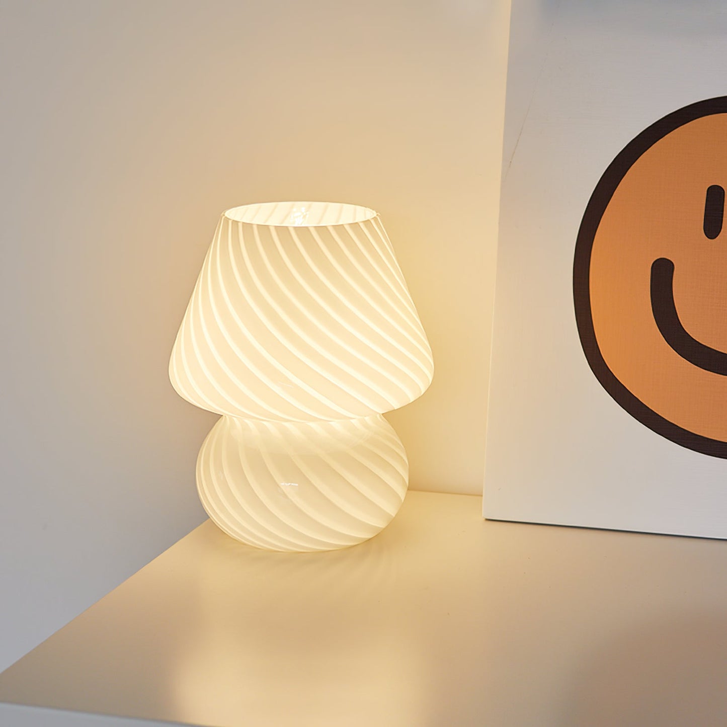 Ansel – Glas-Tischlampe