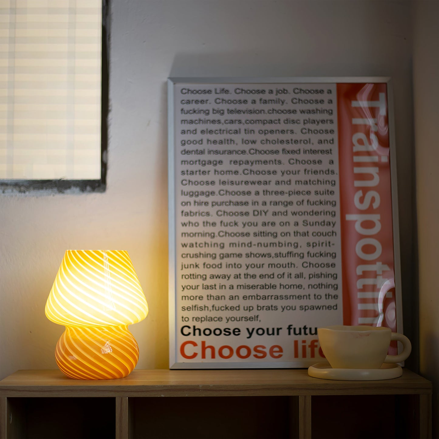 Ansel – Glas-Tischlampe
