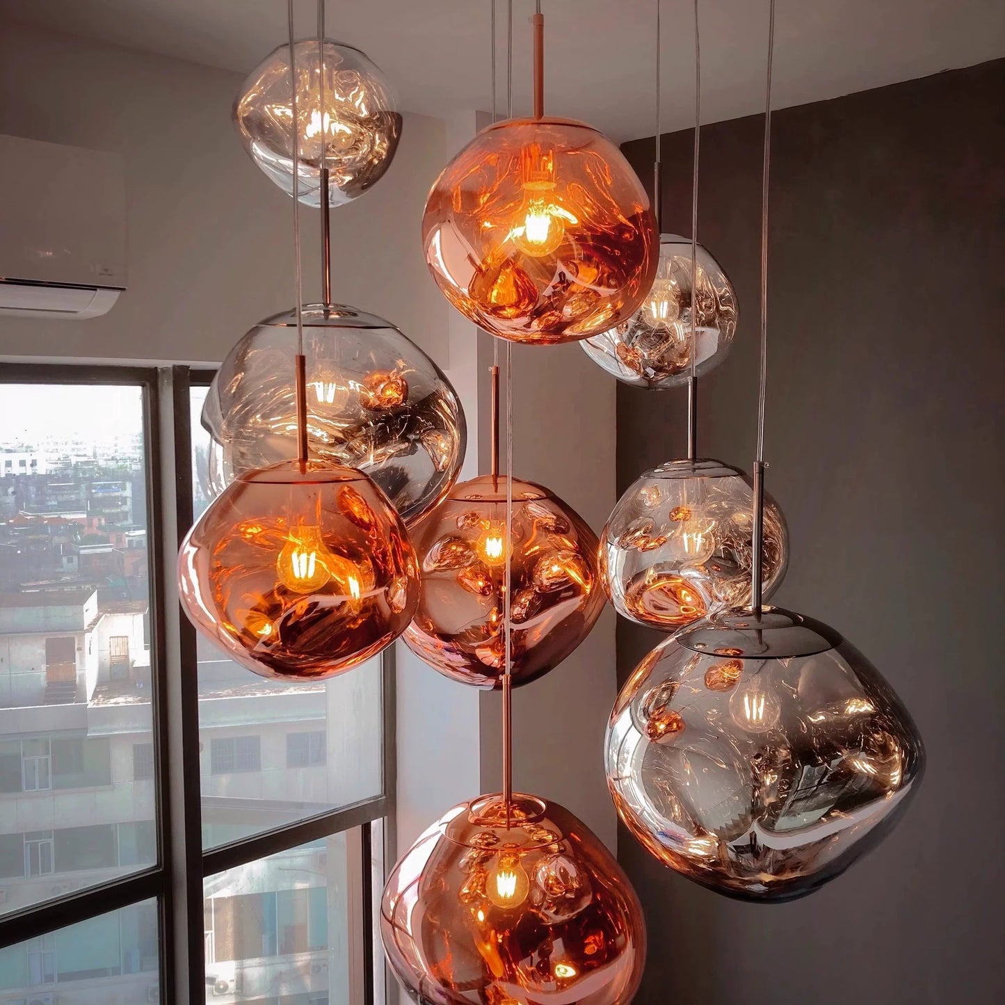 Aurelia – Postmoderne Nordische Glas-Hängeleuchte