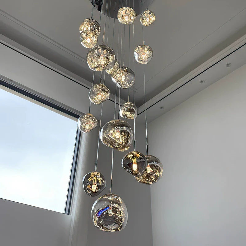 Aurelia – Postmoderne Nordische Glas-Hängeleuchte