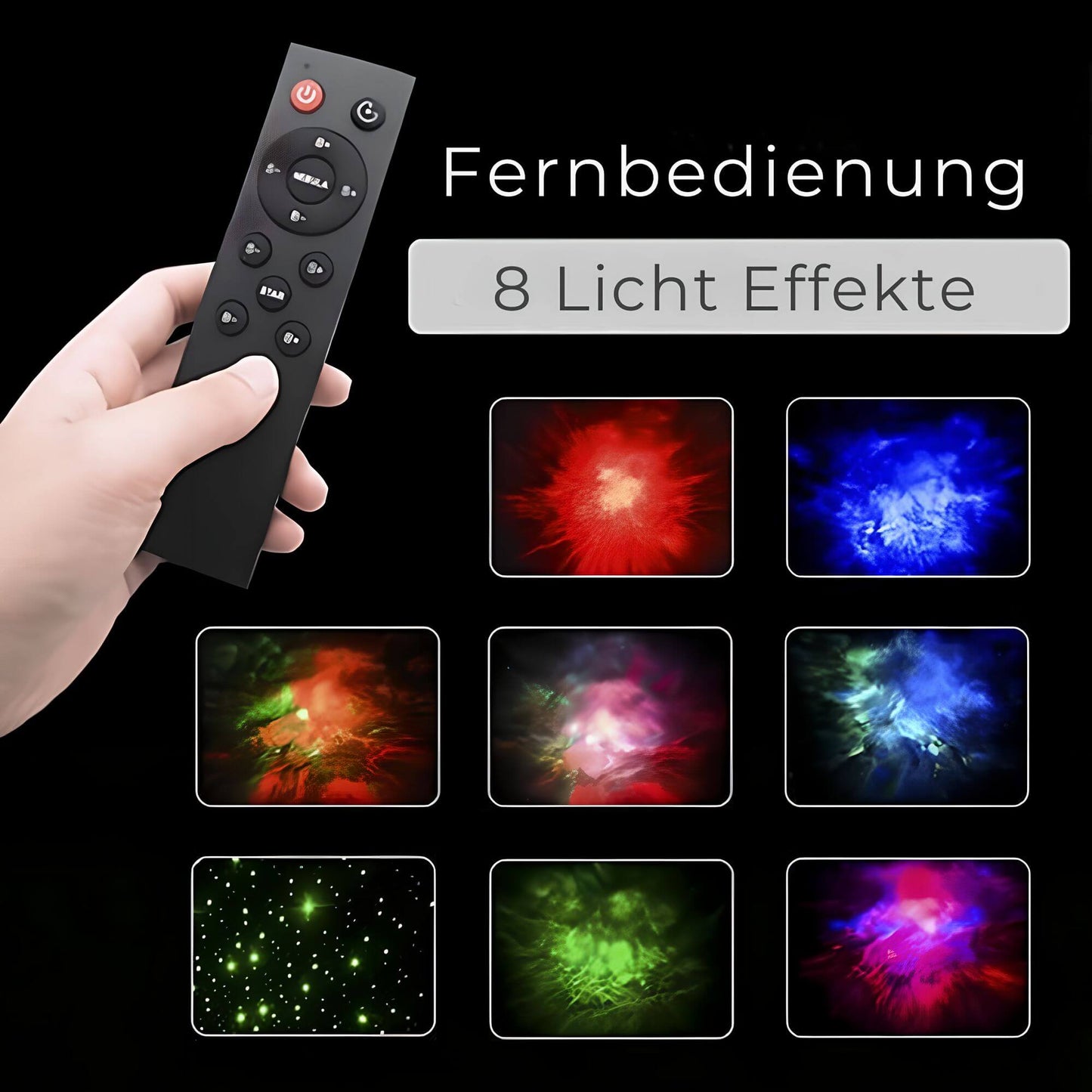 Galaktischer Projektor – Astronautenlampe mit bewegter Sternenhimmel-Projektion