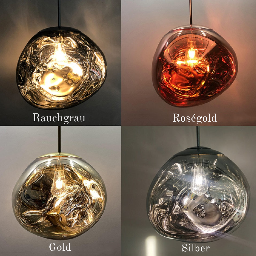 MoltenLight – Glas-Hängelampe mit fließendem Magma-Design